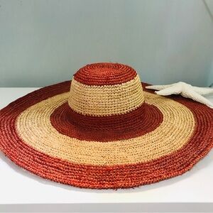 🦩 Winter Sale 🦩 Lauren Ralph Lauren Wide Brim Raffia Hat NWT – Resort Ready